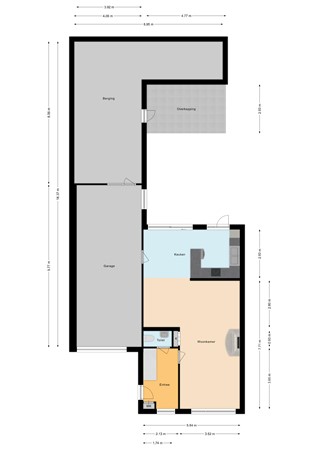 Floorplan - Doormanstraat 22, 2811 XT Reeuwijk